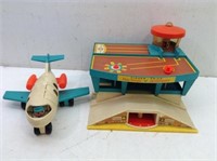 Vtg Fisher Price Airplane & Airport