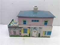 Vtg Marx Tin Litho Doll House   23 x 17 x 10