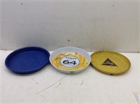 (3) Beer Advertising Bar Trays