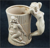 1950's Japan 3 Nude Ladies Drinking Mug Cup