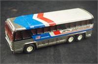 Vintage 1979 Buddy L Greyhound Friction Toy Bus