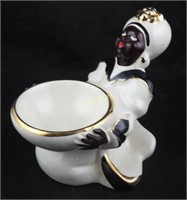 Vintage Black Memorabilia 8" Lady Trinket Dish