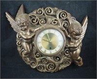 Vintage 8 Day Mid Century Cherubim Wall Clock