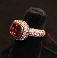 Ladies 18kt white gold Pink Tourmaline Ring