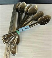 6 Perforated Serving Spoons