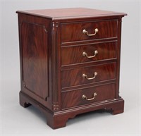 English Leather Top Cabinet