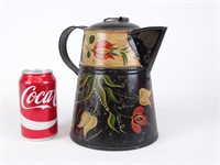 19th c. Tole Coffee Pot