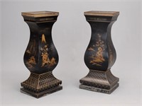 Pair Tole Stands