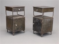 Pair Vintage Steel Stands