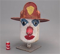 Folk Art Fireman's Steel Head