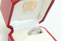 Cartier Platinum Diamond Eternity Band. $16,500