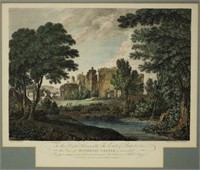 Rothesay Castle Hand Colored Engraving