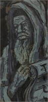 Painting of Rabbi sgnd Kolman