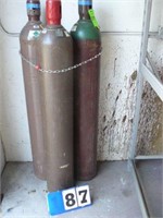 (3) Argon Gas Bottles- Empty