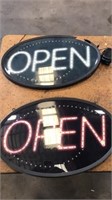 2 LED OPEN SIGNS WITH POWER CORDS