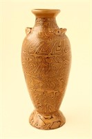 Chinese Marbled Earthenware Vase,