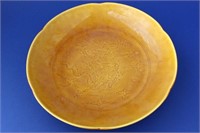 Chinese Yellow Glazed Porcelain Plate,