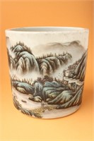 Chinese Porcelain Brush Pot,