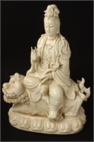 Chinese Blanc de Chine Porcelain Figure Group,