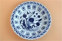 Chinese Blue and White Porcelain Charger,