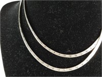 LONG STERLING SILVER NECKLACE