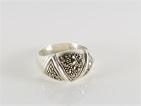 STERLING SILVER MARCASITE RING