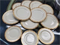 LOT OF LENOX CHINA PLATES AND SAUCERS