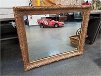 LARGE GOLD FRAMED WALL MIRROR