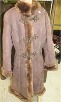 Heavy Suede Brown lined coat
