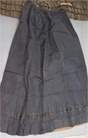 3 long petticoats & 1 wool skirt