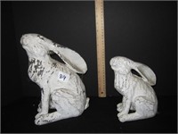 Beautiful White Rabbit Garden Statues