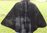 Heavy crushed velvet satin lined cape