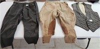 Men's trousers 1914 & 1900 silk front vest