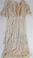 Dresses (3), 1920s satin, Lace Day dresses
