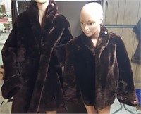 Chocolate brown ladies cape/coat & jacket