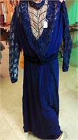 1905-08 Navy Silk Rayon Dress