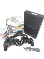 PlayStation 2, 12 jeux et 2 manettes, fonctionnel