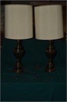 PAIR OF BEAUTIFUL STEIFFEL BRASS TABLE LAMPS