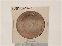 1788 CAROLUS SPANISH SILVER COIN