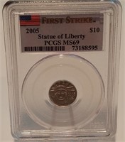 2005 PCGS FIRST STRIKE $10 STATUE OF LIBERTY