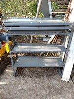 Steel shelving section