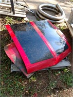 Ford Pinto hood and door skins for race car