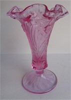 Pink Fenton Vase " Daffodil "