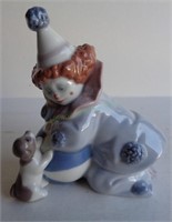 LLADRO 5278 Pierrot with Puppy & Ball Retired