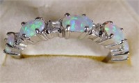 Sterling silver Natural Opal ring