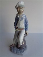 Lladro Figurine #4810 Boy with Yacht