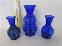 Colbolt Blue vases - Made in USA