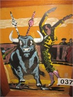 BULL FIGHTER PAINTING BY BOB RIFE