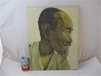 Peinture sur toile de Hô Chi Minh