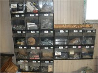 Hardware Cabinet with Contents